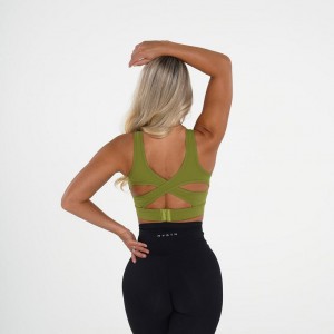 NVGTN Allure Sport Bh Dam Olivgröna | SE068HA