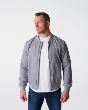 NVGTN Bomber Jacka Herr Grå | SE600WN