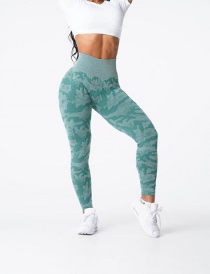 NVGTN Camo Seamless Leggings Dam Gröna | SE619XY