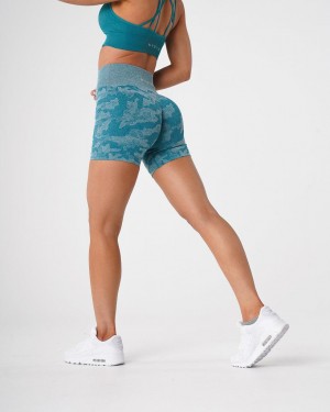 NVGTN Camo Seamless Shorts Dam Turkos | SE524RV