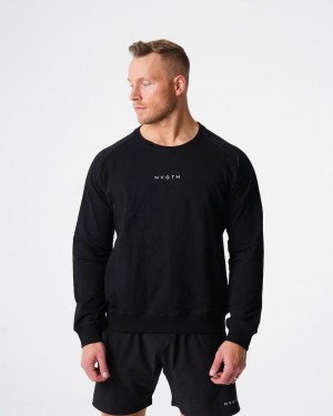 NVGTN Crew Neck Tröjor Herr Svarta | SE184WN