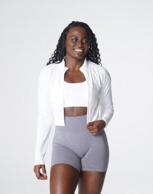 NVGTN Divine Seamless Zip Up Hoodie Dam Vita | SE364MQ