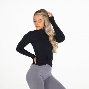 NVGTN Focus Pullover Blast Dam Svarta | SE227LI