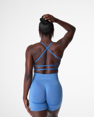 NVGTN Invincible Seamless Sport Bh Dam Blå | SE053QM