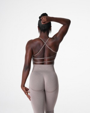 NVGTN Invincible Seamless Sport Bh Dam Grå Bruna | SE131QM