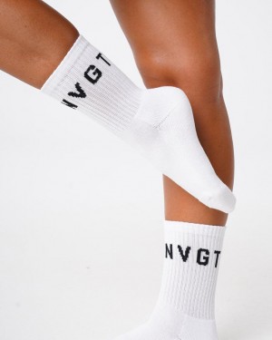 NVGTN NVGTN Crew Socks Tillbehör Dam Vita | SE067GS