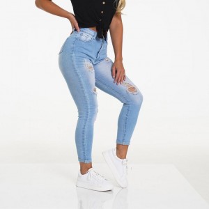 NVGTN Navishape Ripped Jeans Dam Ljustvätt | SE312MQ