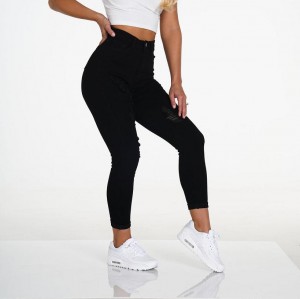 NVGTN Navishape Ripped Jeans Dam Svarta | SE286MQ