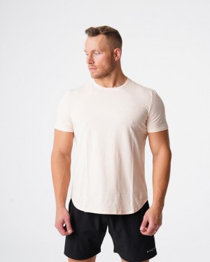 NVGTN Pulse Fitted Tee T-shirt Herr Vita | SE613GS