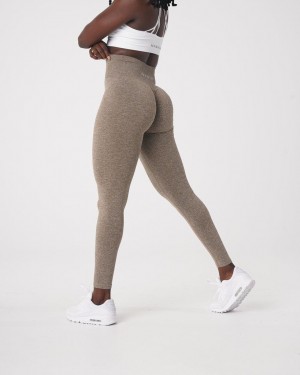 NVGTN Scrunch Seamless Leggings Dam Beige | SE518BE