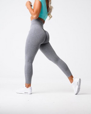 NVGTN Scrunch Seamless Leggings Dam Grå | SE570BE