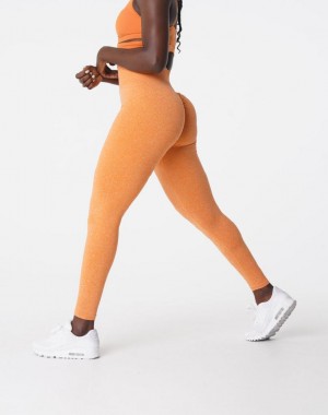 NVGTN Scrunch Seamless Leggings Dam Orange | SE388BE