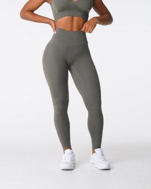 NVGTN Signature 2.0 Leggings Dam Khaki Gröna | SE051NW