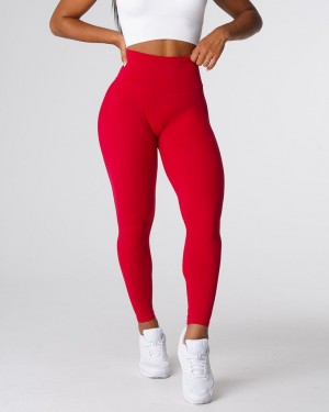 NVGTN Signature 2.0 Leggings Dam Röda Vinröda | SE155NW