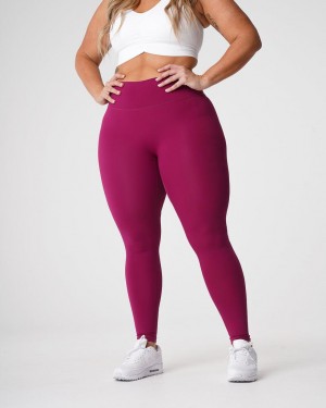 NVGTN Signature 2.0 Leggings Dam Vinröda | SE726BE