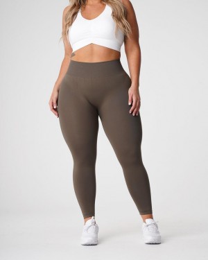 NVGTN Solid Seamless Leggings Dam Olivgröna | SE649NW