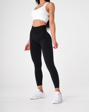 NVGTN Solid Seamless Leggings Dam Svarta | SE727NW
