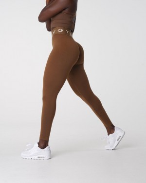NVGTN Sport Seamless Leggings Dam Beige | SE140PJ