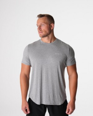 NVGTN Tech Fitted Tee T-shirt Herr Grå | SE080WN