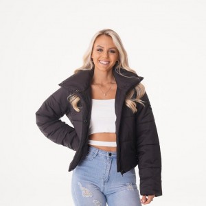 NVGTN Vinter Nights Puffer Jacket Blast Dam Svarta | SE553UZ