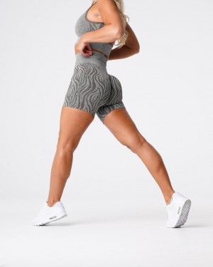 NVGTN Zebra Seamless Shorts Dam Khaki Gröna | SE177XY
